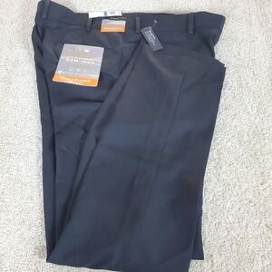 Van Heusen Men's Black Slim Fit Pants 36X32 Actual Waist Measures 37 NWTGS